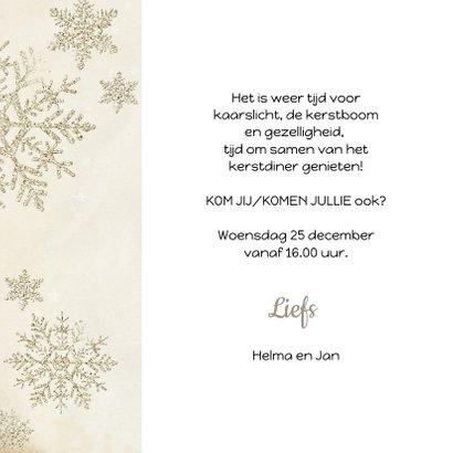 Kerstdiner uitnodiging stijlvolle kerstbal 3