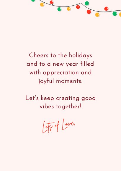 Kerstegel met lampjes geeft een knuffel grappige kerstkaart 3