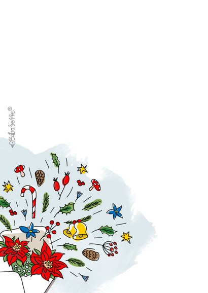 Kerstgroet in een envelop door de brievenbus 2