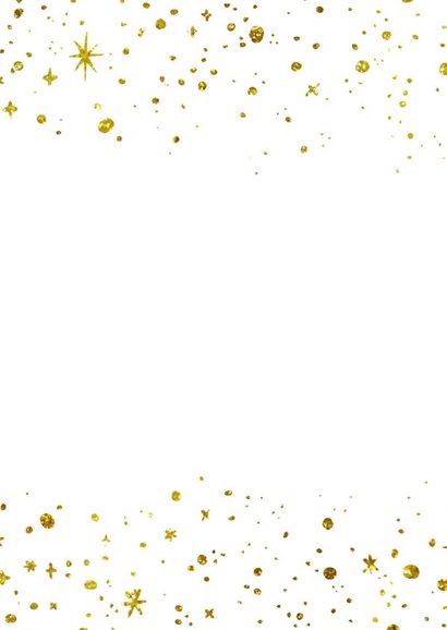 Kerstkaart 2019 Goud letters groot 2