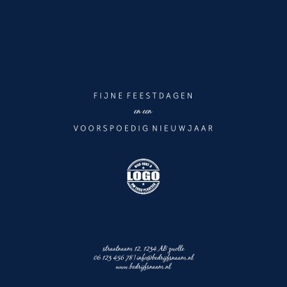 Kerstkaart '2019' met goudaccent 3
