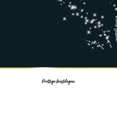 Kerstkaart 2019 met sterretjes vuurwerk 2