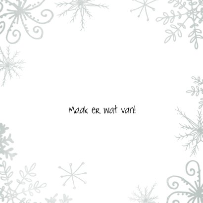Kerstkaart 2020-2021, foto groot met kader van kristallen 3