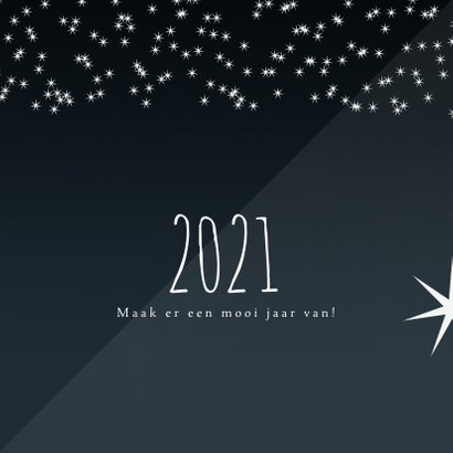 Kerstkaart 2020-2021, Merry Christmas sterretjes 2