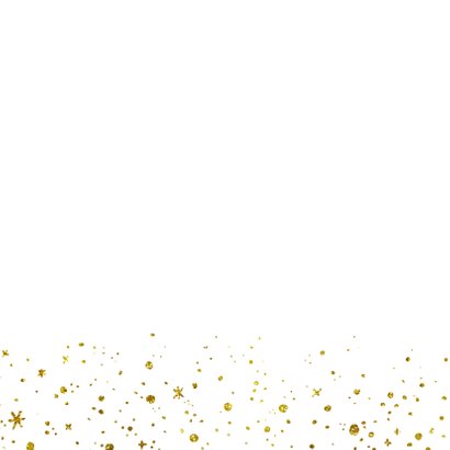 Kerstkaart 2020 Goud Glitter groot 2