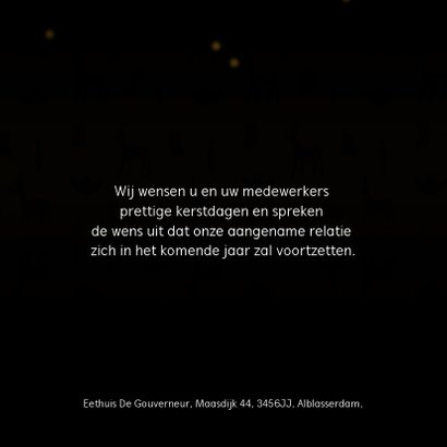 Kerstkaart 2020 goud kerstballen 3