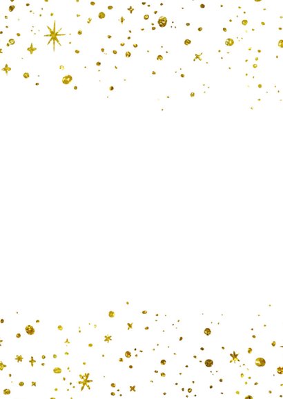 Kerstkaart 2020 Goud letters groot 2