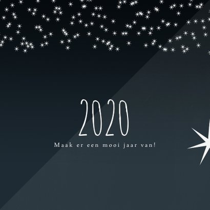 Kerstkaart 2020, Merry Christmas sterretjes 2
