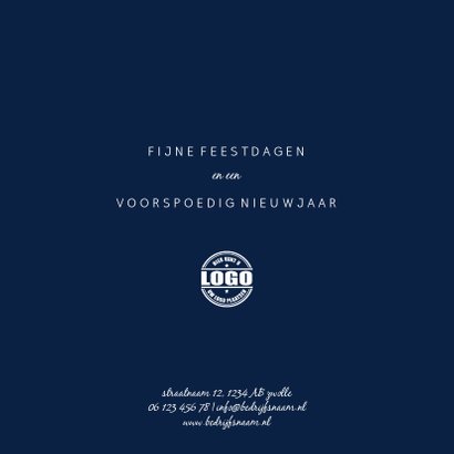Kerstkaart '2020' met goudaccent 3