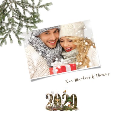 Kerstkaart 2020 winters bos 2