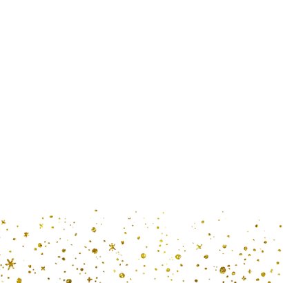 Kerstkaart 2021 Goud Glitter groot 2