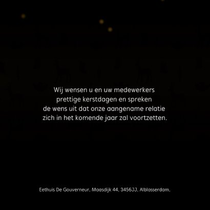 Kerstkaart 2021 goud kerstballen 3
