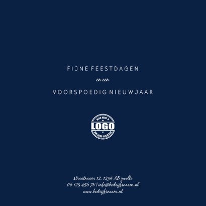 Kerstkaart '2021' met goudaccent 3