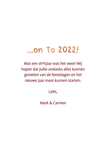 Kerstkaart 2021 wasn't a piece of cake 3