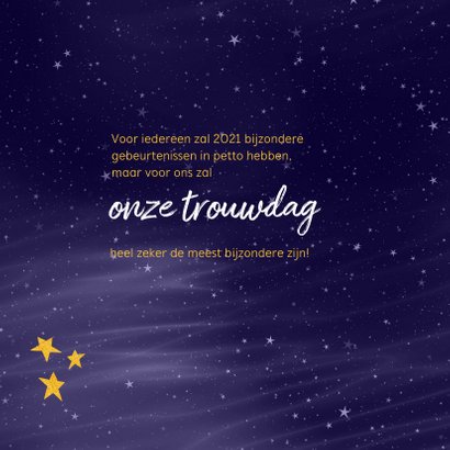 Kerstkaart 2021 wordt een buitengewoon bijzonder jaar 2