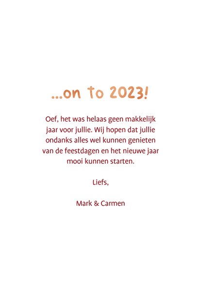 Kerstkaart 2022 wasn't a piece of cake 3