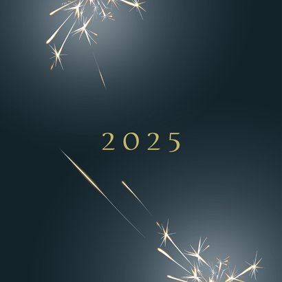 Kerstkaart 2024-2025, met sterretjes-vuurwerk 2