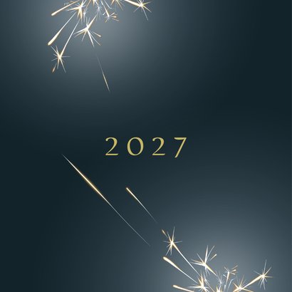 Kerstkaart 2026-2027, met sterretjes-vuurwerk 2