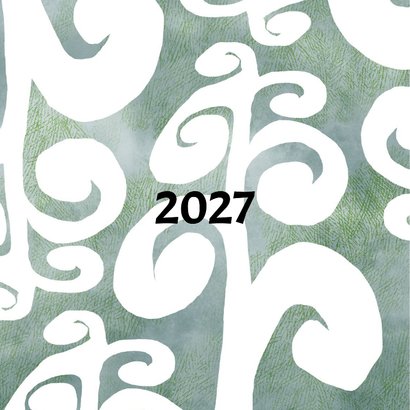 Kerstkaart 2026-2027 modern botanisch 2
