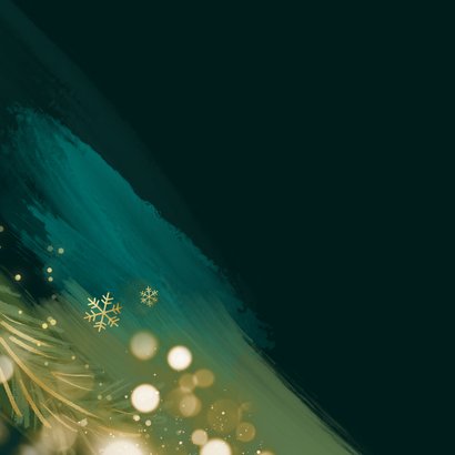 Kerstkaart 2026 jaartal goud verf rood blauw lichtjes foto 2