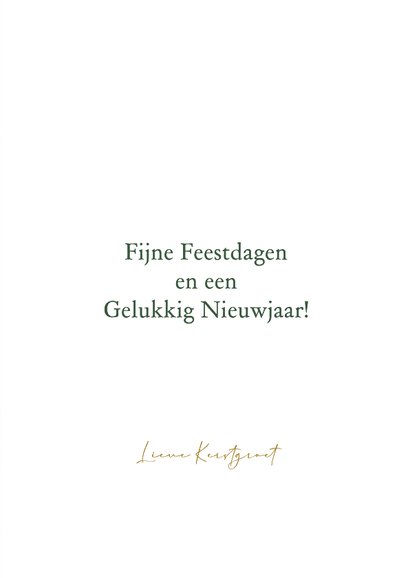 Kerstkaart 2026 kerstballen kerst takken 3