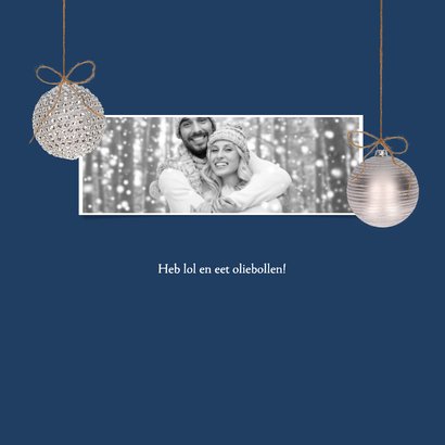 Kerstkaart 2026 kerstballen 2