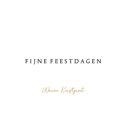 Kerstkaart 2026 trendy ster goud zwart 3