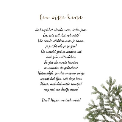 Kerstkaart 2026 winters bos 3
