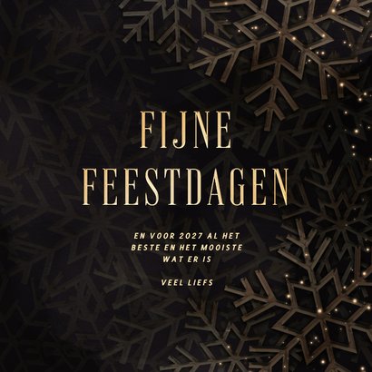 Kerstkaart 2027 met foto kerstbal en sneeuwvlokken 3