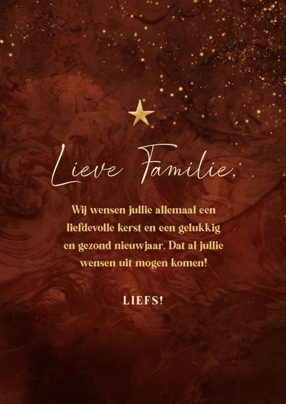 Kerstkaart 365 nieuwe kansen rood waterverf stijlvol 3