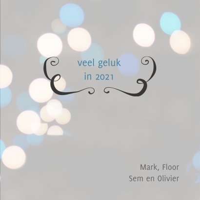 Kerstkaart 4 foto's met persoonlijke tekst 2021 3