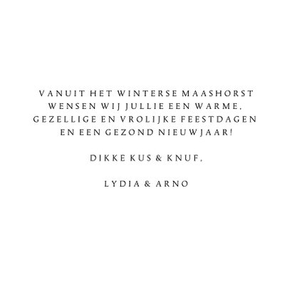 Kerstkaart 4x foto aan jute touw 2021 3