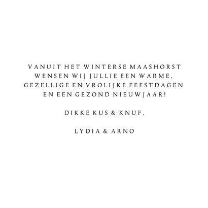 Kerstkaart 4x foto aan jute touw 2023 3