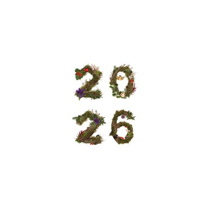Kerstkaart 4x foto aan jute touw 2026 Achterkant
