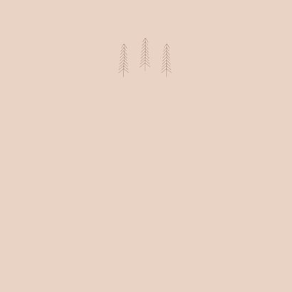 Kerstkaart abstracte vormen in roze trendkleuren Achterkant