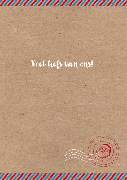 Kerstkaart airmail stempels foto's 3