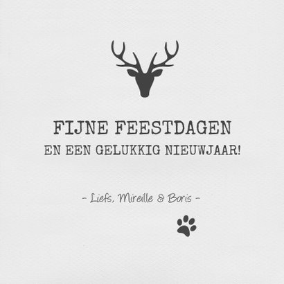 Kerstkaart als vierkante polaroid en aanpasbare tekst 3