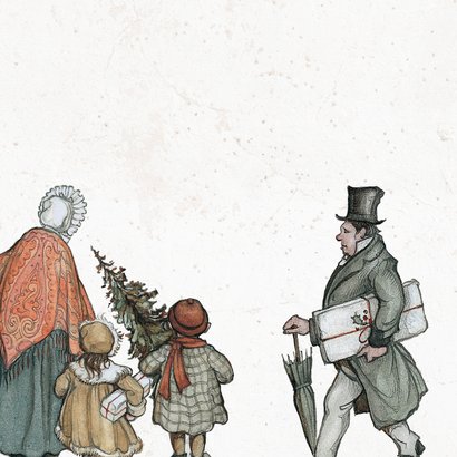 Kerstkaart Anton Pieck vuurwerk 2026 2