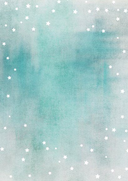 Kerstkaart aquarel 2021 Achterkant