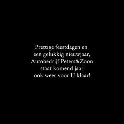 Kerstkaart auto in sneeuw 2026 RB 2