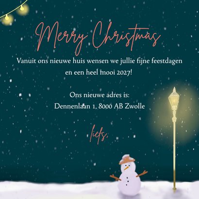 Kerstkaart bakfiets voor huis 3