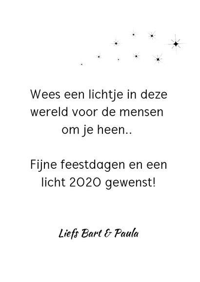 Kerstkaart - Be the Light 3