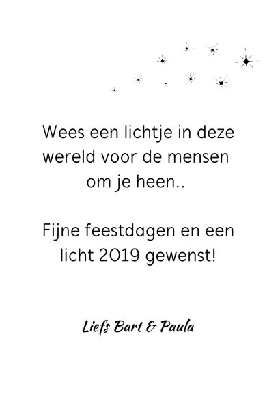 Kerstkaart - Be the Light 3