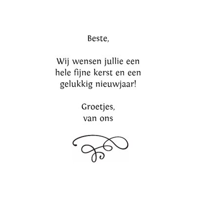 Kerstkaart bijzondere letters 3