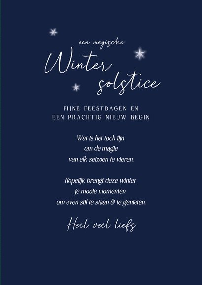 Kerstkaart Blessed Yule - wintersolstice 3
