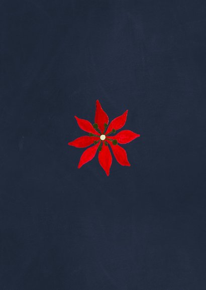 Kerstkaart Bloemen & Sneeuw 2