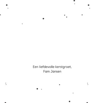Kerstkaart boom Typografie 3