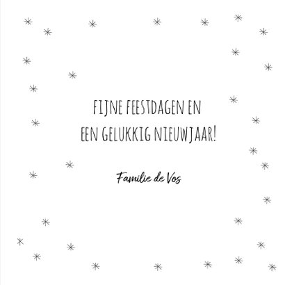Kerstkaart boompje vlokjes 3