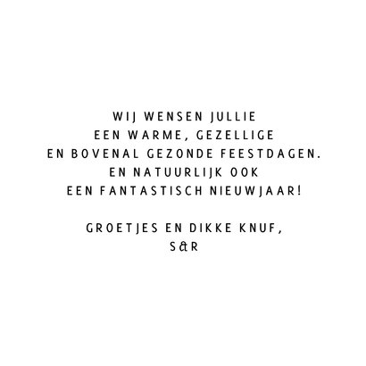 Kerstkaart bos en frisse Hollandse lucht 3