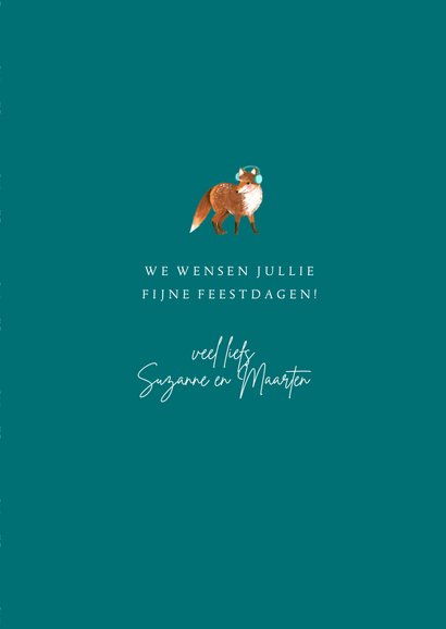 Kerstkaart bosdieren 3